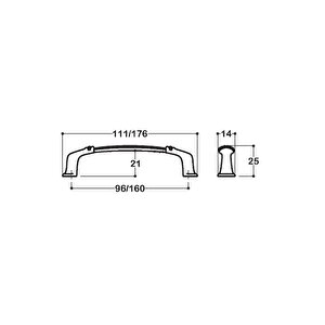 Altın Rengi 160 Mm Klasik Kulp - Ssy4350 0160 Gl
