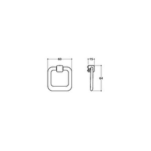 Kahverengi 60 Mm Sallantılı Kulp - Ssy4630 0060 Al13-al13