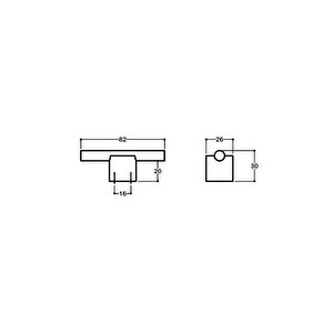 16 Mm Altın Rengi Çift Delikli Kulp - Ssy7415 0016 Gl-gl