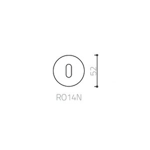 Normal Anahtarlı Rozet Altın Rengi - Rro14n Gl