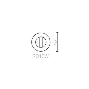 Wc Açarlı Rozet Füme - Rro12w Bbn