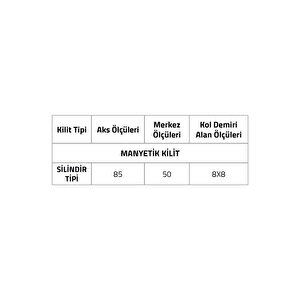 Manyetık Silindir Tipi Kilit Antik - Lc100lt01y Abm