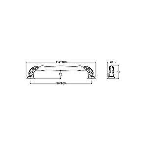 Altın Rengi 96 Mm Klasik Kulp - Ssy4472 0096 Gl
