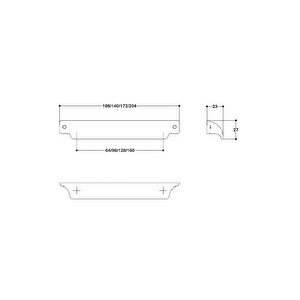 64 Mm Siyah Renkli Tas Kulp - Ssy4523 0064 Al6
