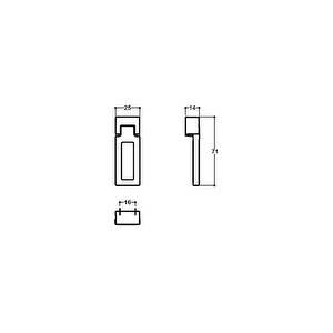 Krom Renkli 24 Mm Sallantılı Kulp - Ssy4634 0024 Cr-cr