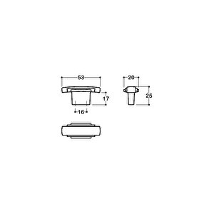 16 Mm Antik Rengi Klasik Kulp - Ssy4215 0016 Abm