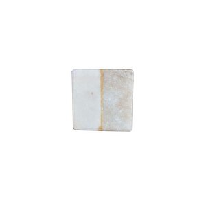 Çap 40mmx40mm Beyaz/kum Düğme Kulp / Doğal Taş