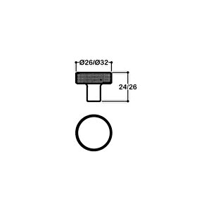 32 Mm Krom Renkli Tek Delikli Kulp - Ssy1980 0032 Cr