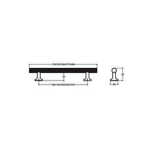 Antik Rengi 128 Mm Klasik Kulp - Ssy8887 0128 Abm-abm