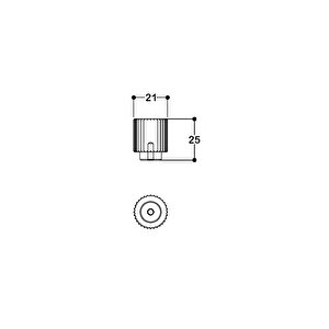 20 Mm Antik Rengi Tek Delikli Kulp - Ssy1973 0020 Abm