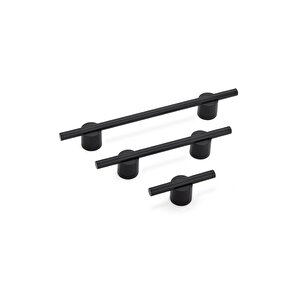 16 Mm Siyah Renkli Çift Delikli Kulp - Ssy7415 0016 Al6-al6