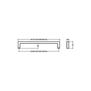 Mat Altın Rengi 96 Mm Modern Kulp - Ssy7938 0096 Bb