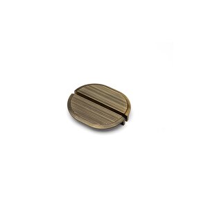128 Mm Antik Rengi Line/çizgili Kulp Tek Adet Yarım - Ssy9076 0128 Abm