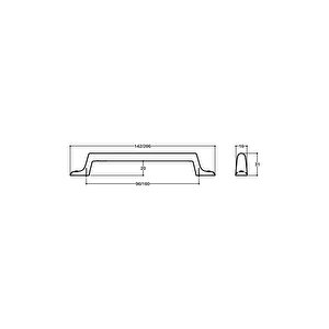 Antik Gümüş Rengi 160 Mm Klasik Kulp - Ssy4583 0160 Osm