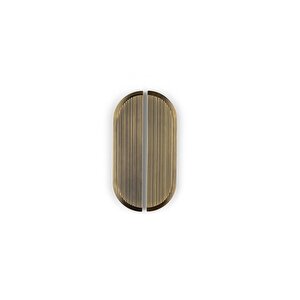 704 Mm - Antik Rengi Line/çizgili Kulp Tek Adet Yarım - Ssy9076 0704 Abm