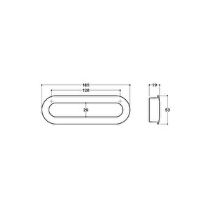 128 Mm Krom Renkli Gömme Kulp - Ssy7471 0128 Cr