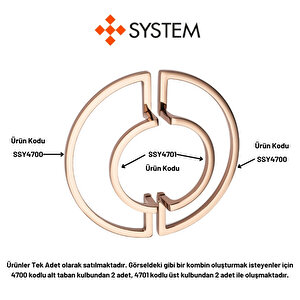 128 Mm Altın Rengi Modern Kulp Tek Adet Yarım - Ssy4700 0128 Gl