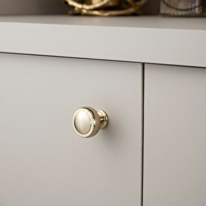 Parlak Nikel Renkli 32 Mm Tek Delikli Kulp - Ssy1915 0032 Pn