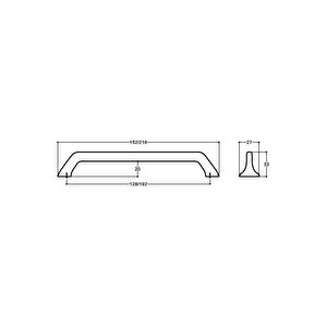 Siyah Renkli 192 Mm Modern Kulp - Ssy4314 0192 Al6