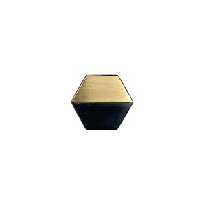 Çap 35mm X 40mm Si̇yah/mat Sari Düğme Kulp / Doğal Taş