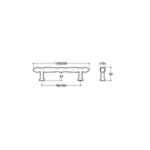 Parlak Nikel Renkli 160 Mm Klasik Kulp - Ssy4467 0160 Pn