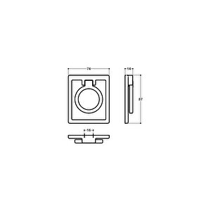 Krom Renkli 74 Mm Sallantılı Kulp - Ssy4622 0074 Cr-cr