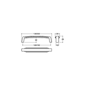 128 Mm Antik Rengi Klasik Kulp - Ssy4215 0128 Abm