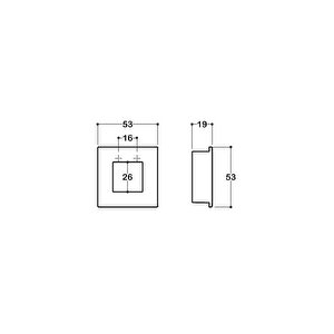16 Mm Siyah Renkli Gömme Kulp - Ssy7483 0016 Al6