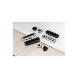 16 Mm Siyah Renkli Gömme Kulp - Ssy7483 0016 Al6