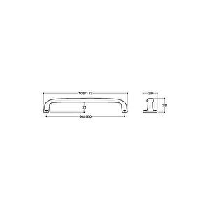 Altın Rengi 96 Mm Klasik Kulp - Ssy4595 0096 Gl