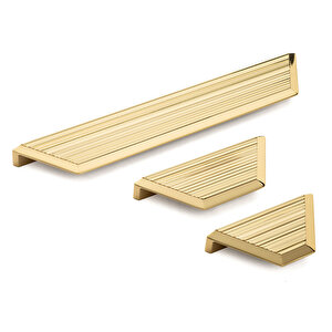 Line/çizgili Kulp Tek Adet - 224 Mm - Altın Renk - -ssy9072 0224 Gl