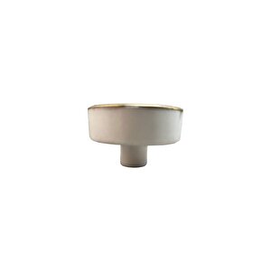 Çap 38mm Beyaz/mat Sarı Düğme Kulp / Doğal Taş