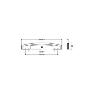 Saten Rengi 128 Mm Modern Kulp - Ssy4160 0128 Nb