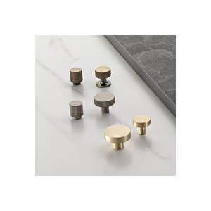 32 Mm Saten Rengi Tek Delikli Kulp - Ssy1980 0032 Nb