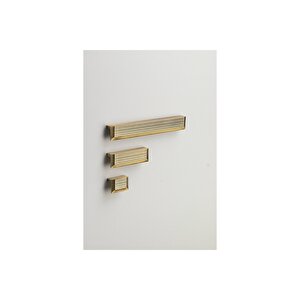 Line/çizgili Kulp Tek Adet - 32 Mm Antik Rengi - Ssy9060 0032 Abm