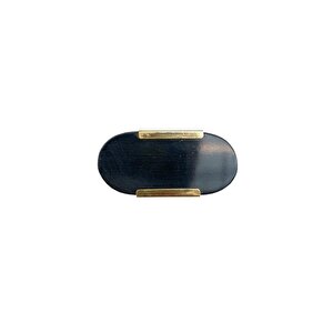 Çap 25mm X 53mm Si̇yah/parlak Sari Düğme Kulp / Doğal Taş