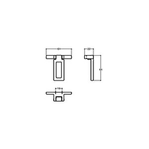 Kahverengi 24 Mm Sallantılı Kulp - Ssy4633 0024 Al13-al13