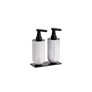 Sivi Sabunluk - Mermer Desenli̇/si̇yah Renk