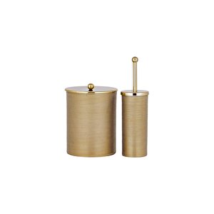 Ithal Banyo Seti̇ Altin Rengi̇ ( 2 Parça) Set Içeri̇ği̇ Içi̇n Açiklamaya Bakiniz. )