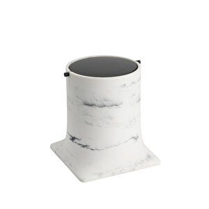 Mermer Görünümlü-mat Si̇yah Çöp Kovasi - Ba4007 030 R3-al6