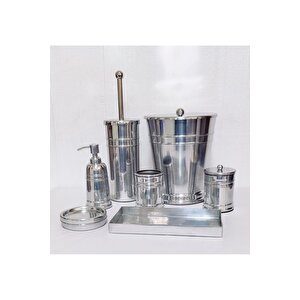Ithal Banyo Seti̇ Parlak Ni̇kel ( 6 Parça ) Set Içeri̇ği̇ Içi̇n Açiklamaya Bakiniz. )