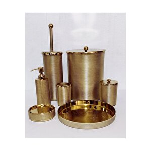 Ithal Banyo Seti̇ Altin Rengi̇ ( 6 Parça ) Set Içeri̇ği̇ Içi̇n Açiklamaya Bakiniz. )