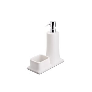 Tezgah Üstü Beyaz-krom Deterjanlik Ve Süngerli̇k - Ba2007 028 R1-cr