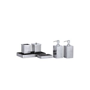 Ithal Banyo Seti̇ Parlak Ni̇kel( 6 Parça ) Set Içeri̇ği̇ Içi̇n Açiklamaya Bakiniz. )