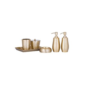 Ithal Banyo Seti̇ Saten Altin ( 6 Parça ) Set Içeri̇ği̇ Içi̇n Açiklamaya Bakiniz. )