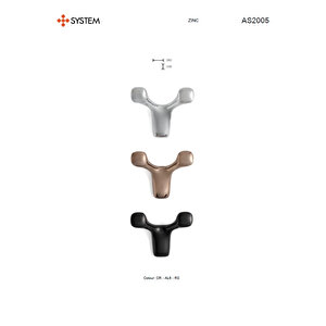 Askılık 80 Mm Siyah - Aas2005 0080 Al6