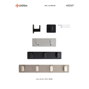 Güçlü Yapışkanlı Askılık 115 Mm Krom - Aas2327 0115 Cr-cr