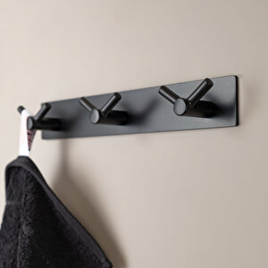 Güçlü Yapışkanlı Askılık 255 Mm Siyah - Aas2325 0255 Al6-al6