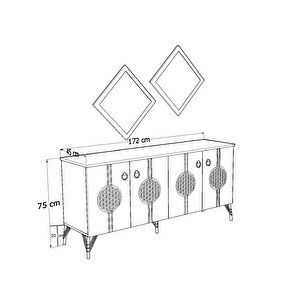 Elegant 171 Beyaz-gold Konsol