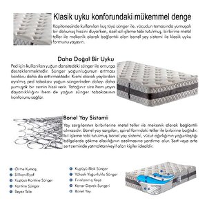 Belletto Tek Kişilik Paradise Sandıklı Baza+ Yatak+ Başlık  Gri